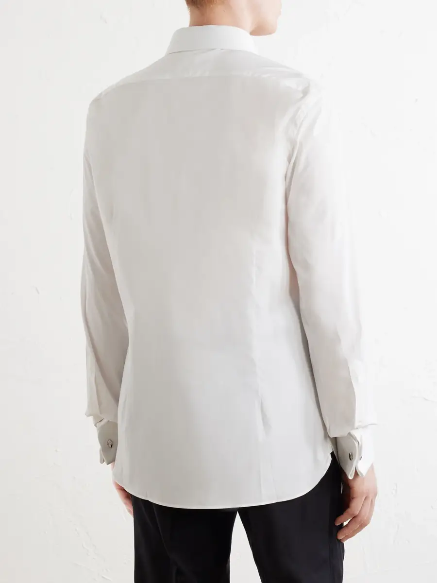 Tom Ford Classic-Collar Cotton-Piqué Shirt - Men | Thumbnail 4 Tom Ford Classic-Collar Cotton-Piqué Shirt - Men | Thumbnail 4