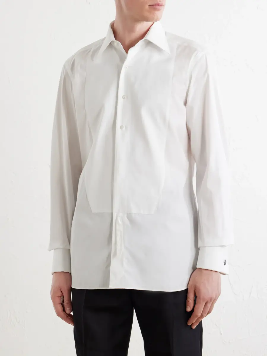Tom Ford Classic-Collar Cotton-Piqué Shirt - Men | Thumbnail 5 Tom Ford Classic-Collar Cotton-Piqué Shirt - Men | Thumbnail 5
