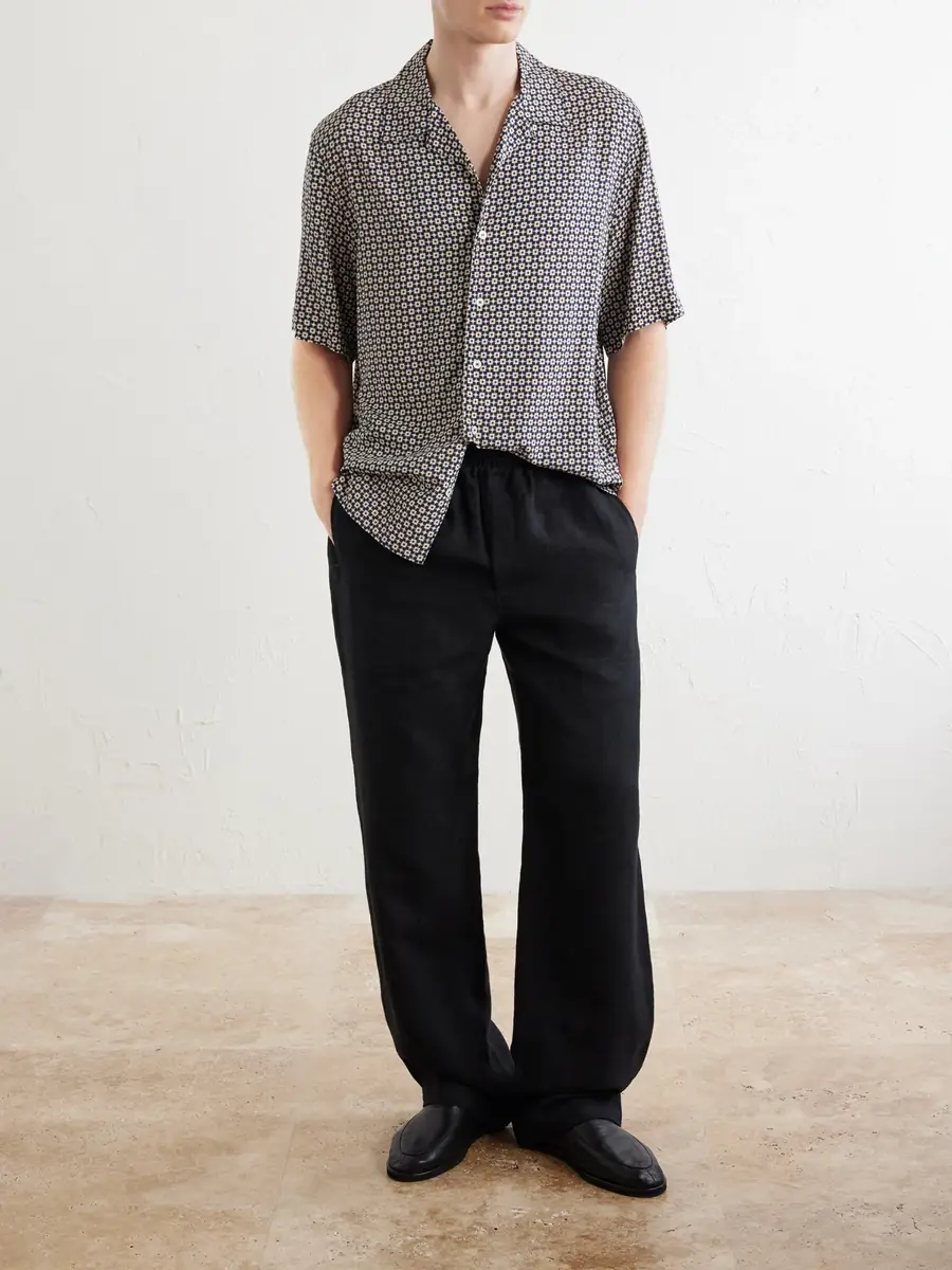 A.P.C. Bennet Printed Crepe de Chine Shirt - Men | Thumbnail 2 A.P.C. Bennet Printed Crepe de Chine Shirt - Men | Thumbnail 2