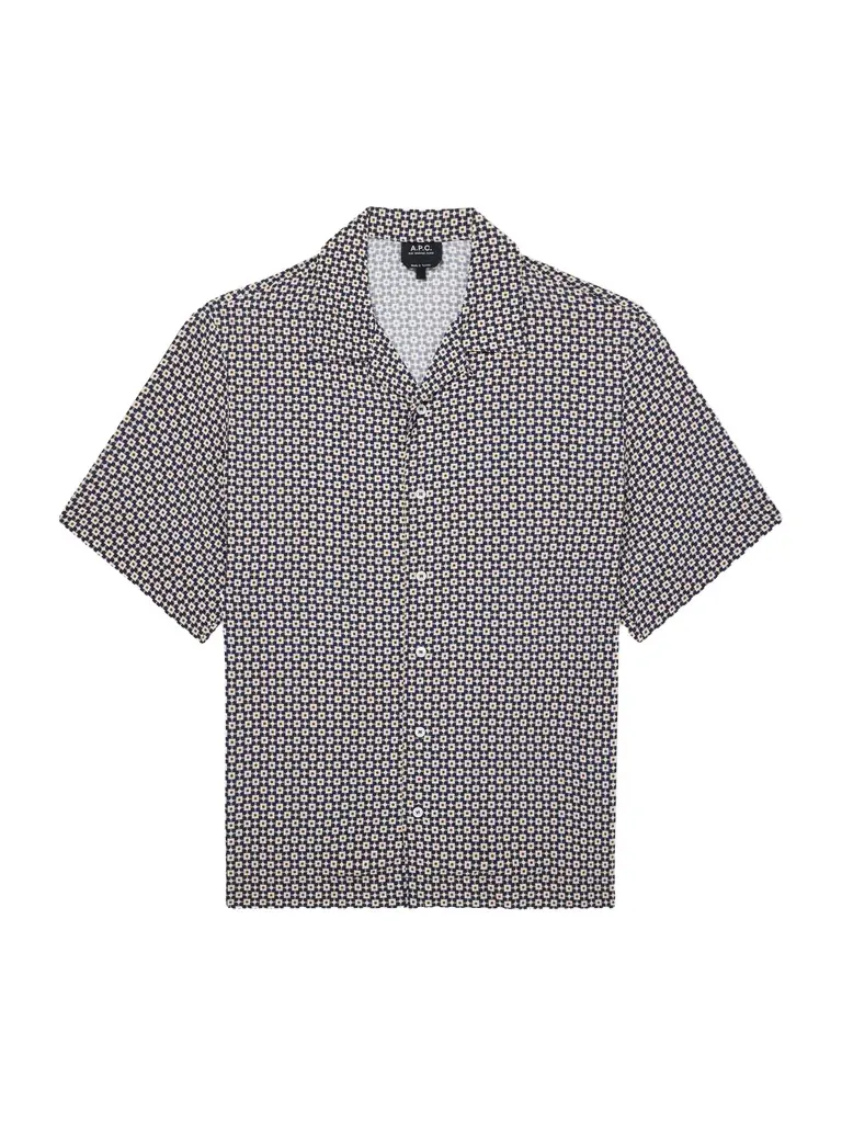 Bennet Printed Crepe de Chine Shirt - Men Bennet Printed Crepe de Chine Shirt - Men