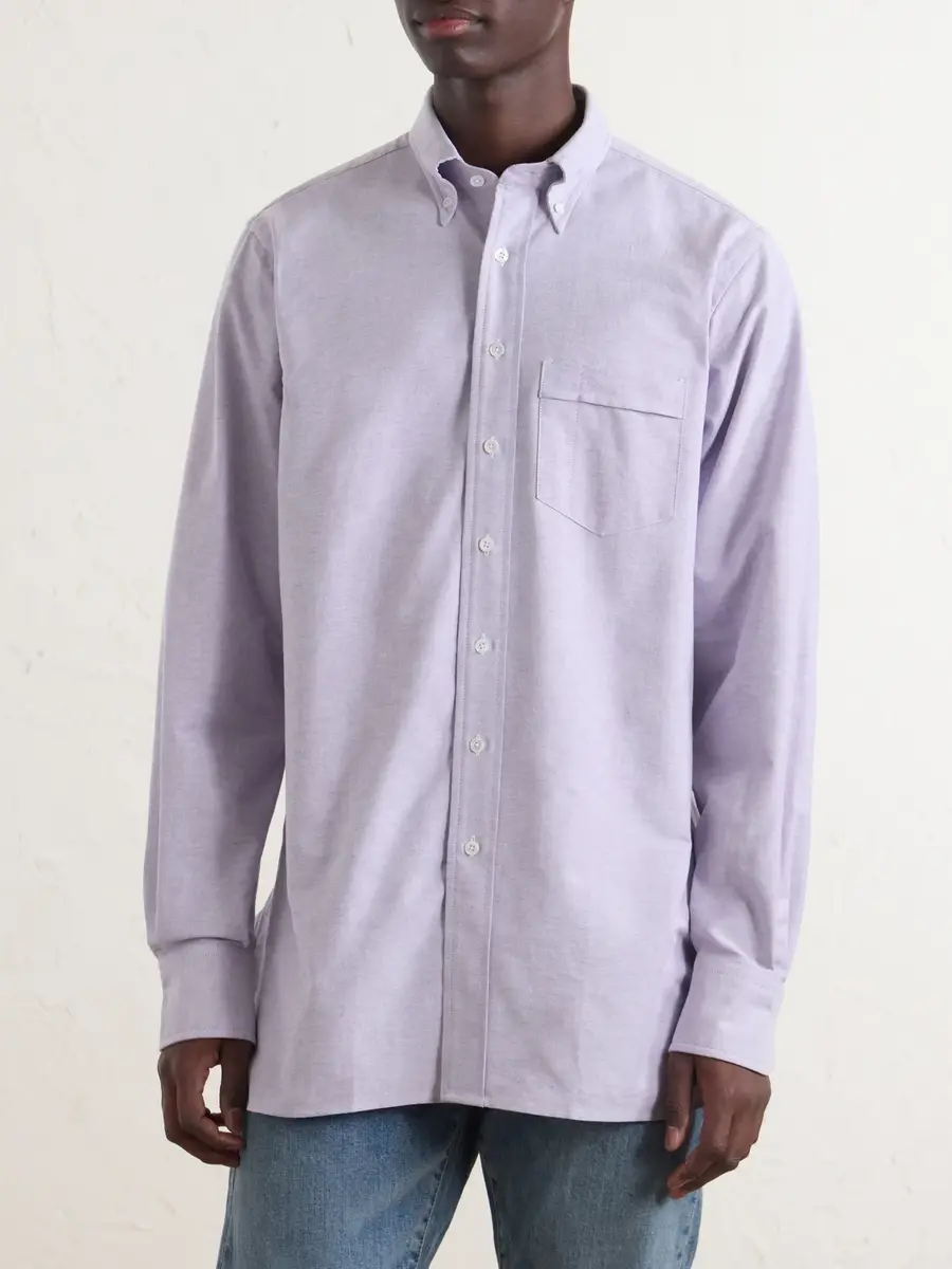 Drake's Button-Down Collar Cotton Oxford Shirt - Men | Thumbnail 3 Drake's Button-Down Collar Cotton Oxford Shirt - Men | Thumbnail 3