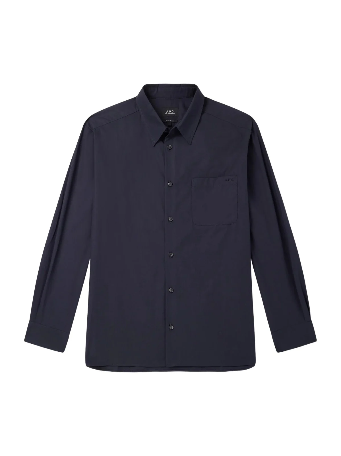 A.P.C. Malo Logo-Embroidered Organic Cotton-Poplin Shirt - Men