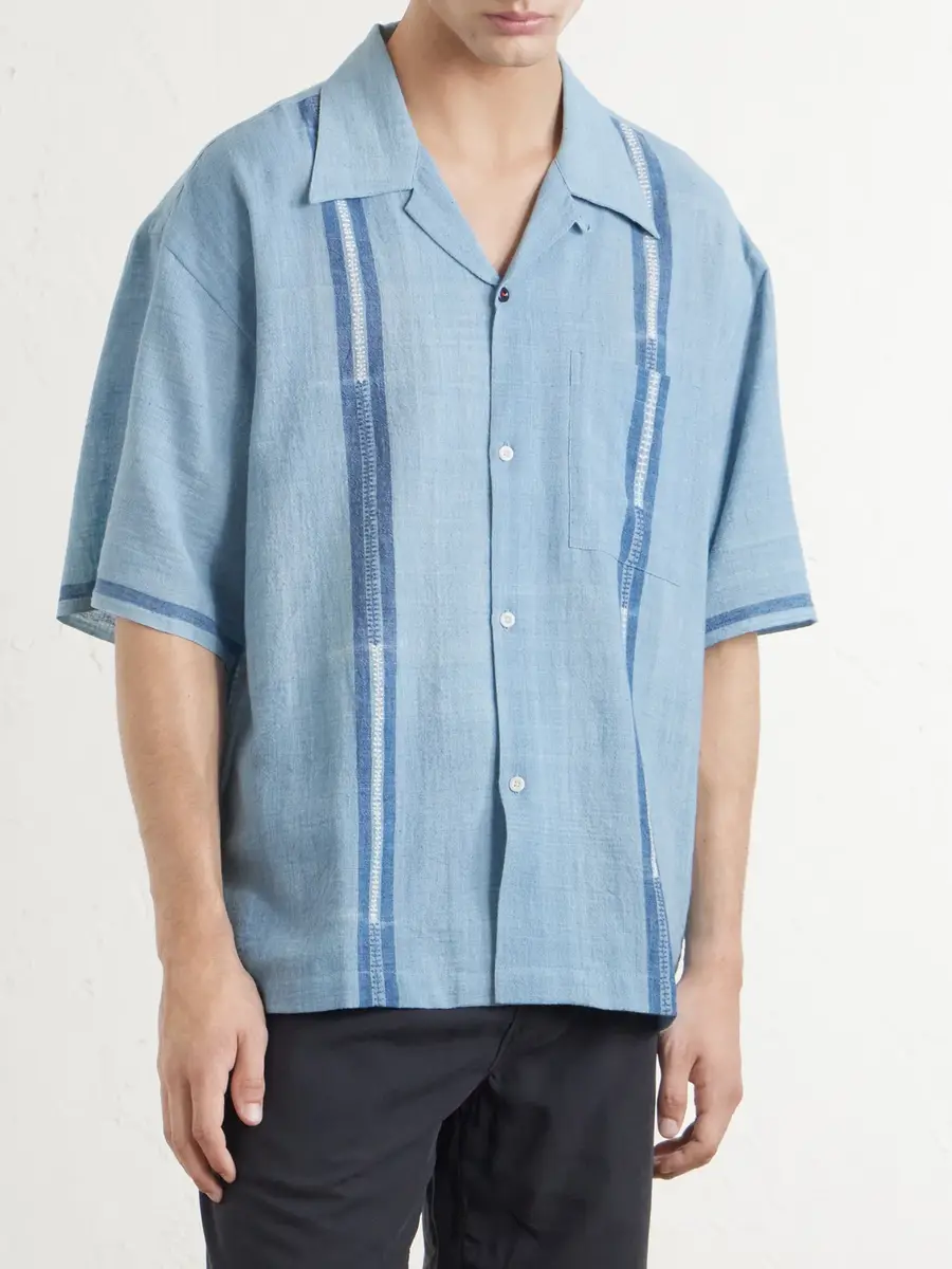 Kardo Rohit Embroidered Cotton Shirt - Men | Thumbnail 3 Kardo Rohit Embroidered Cotton Shirt - Men | Thumbnail 3