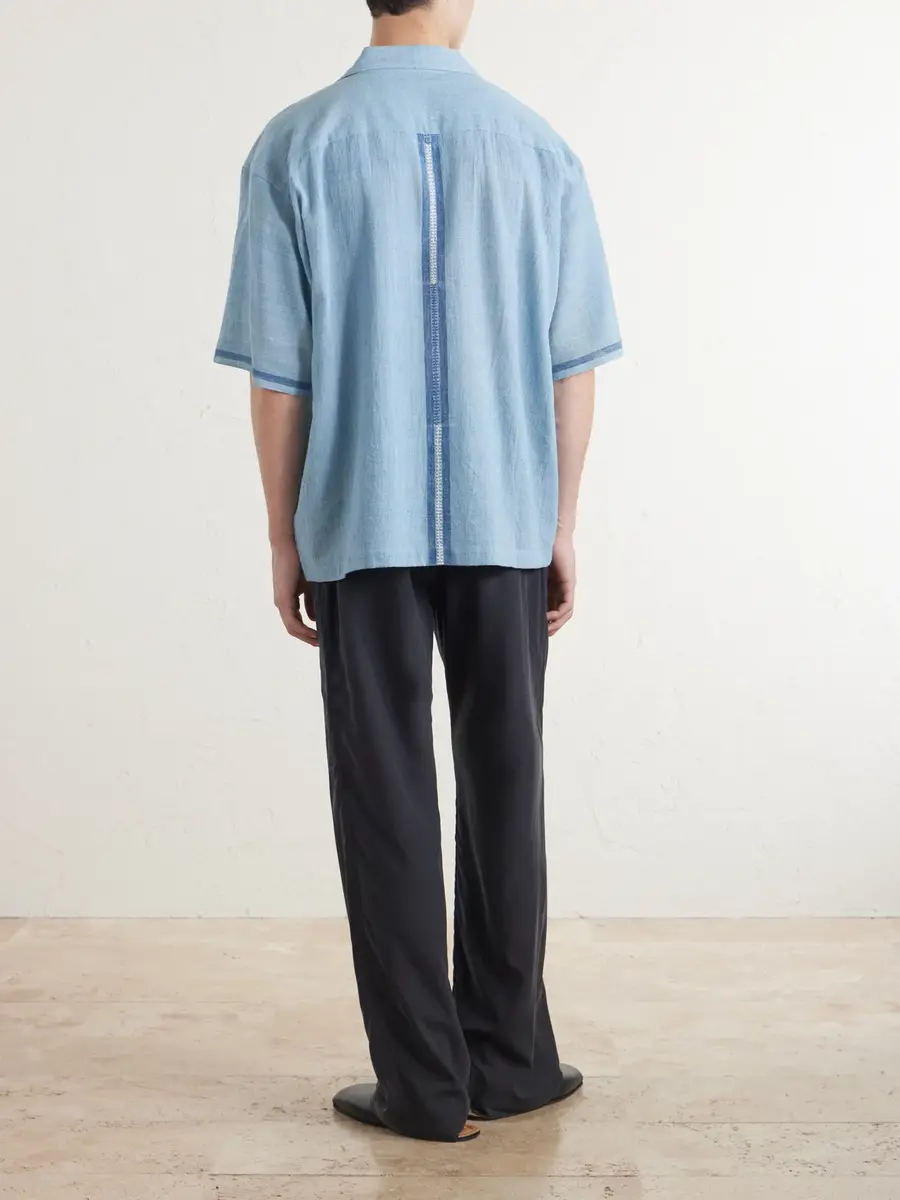 Kardo Rohit Embroidered Cotton Shirt - Men | Thumbnail 4 Kardo Rohit Embroidered Cotton Shirt - Men | Thumbnail 4