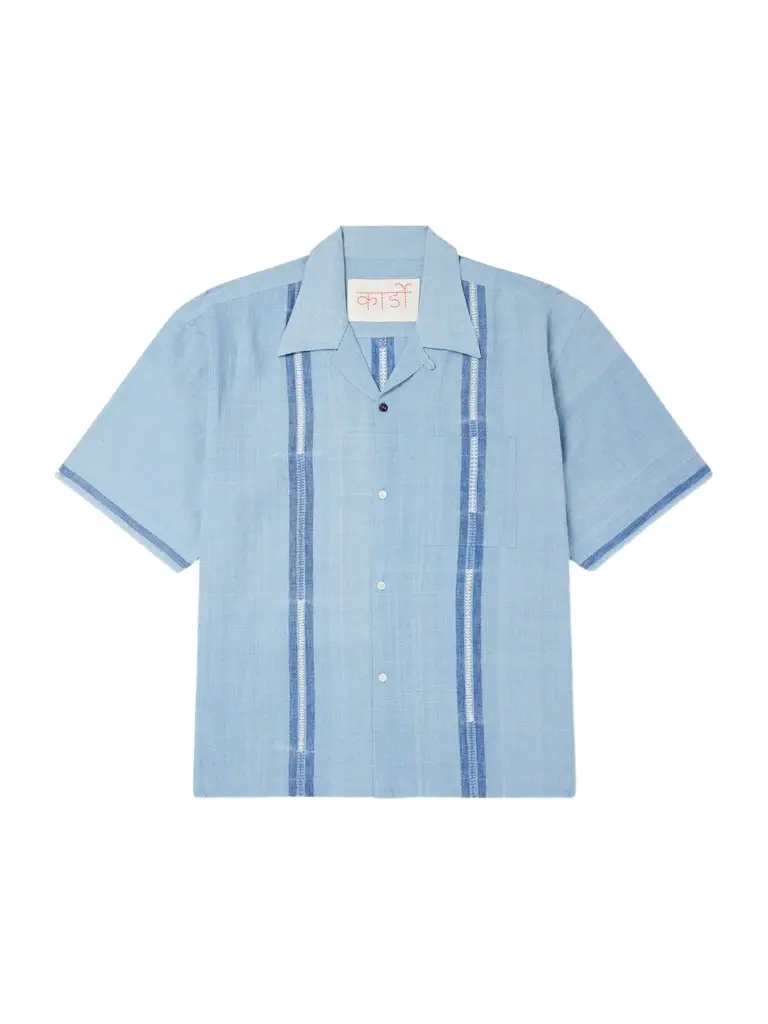 Kardo Rohit Embroidered Cotton Shirt - Men | Image 1 Kardo Rohit Embroidered Cotton Shirt - Men | Image 1