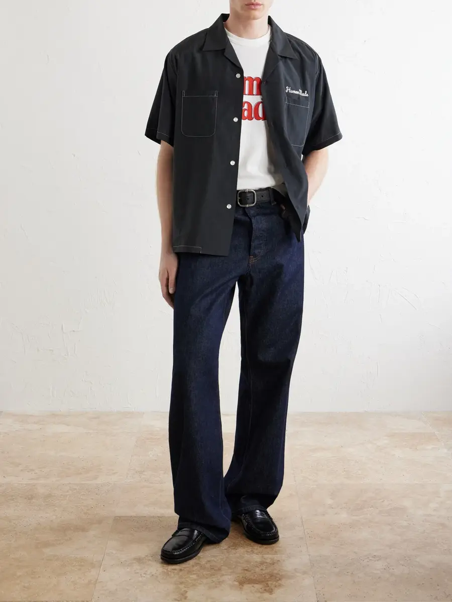 Human Made Souvenir Logo-Embroidered Poplin Shirt - Men | Thumbnail 2