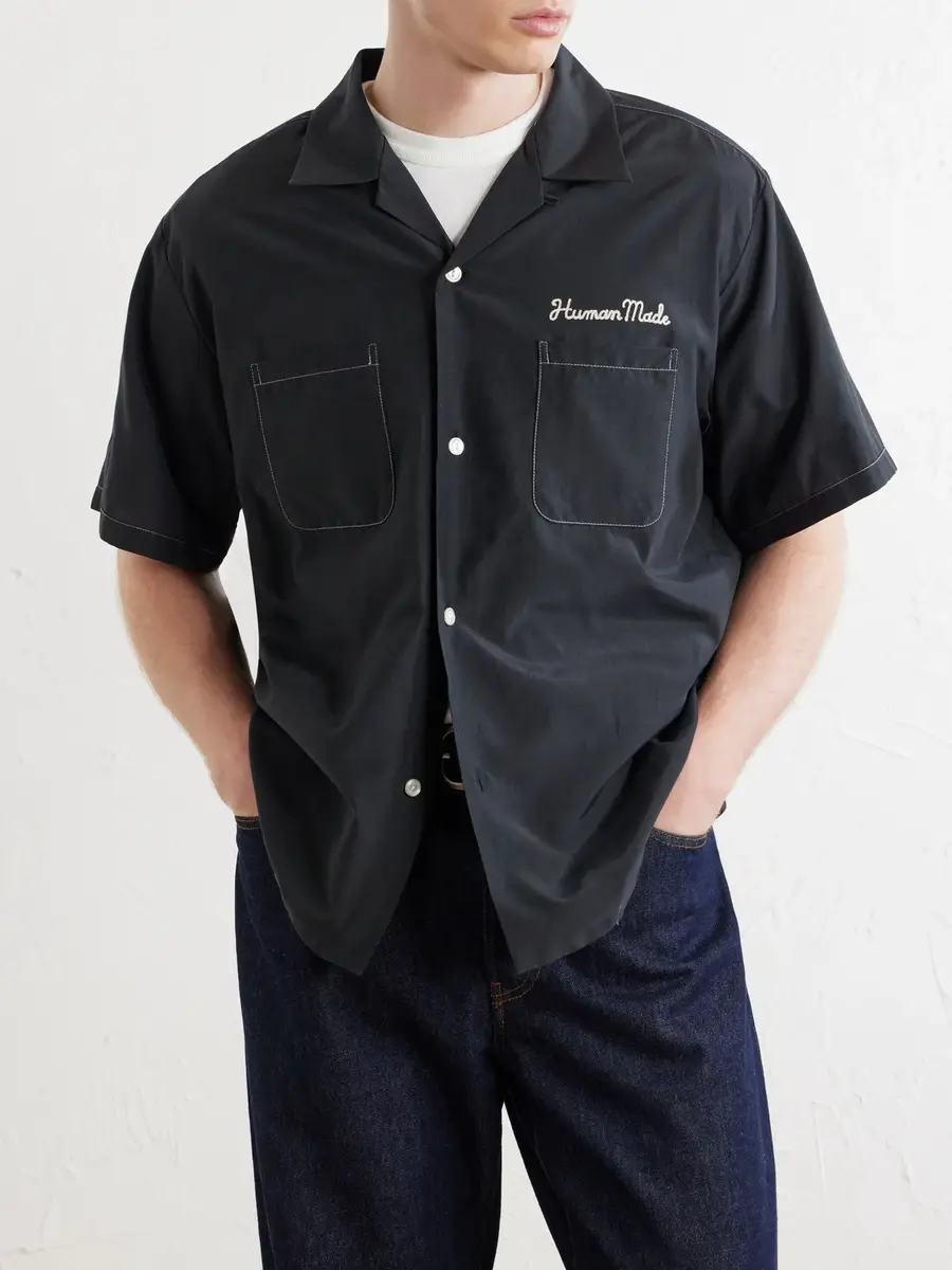Human Made Souvenir Logo-Embroidered Poplin Shirt - Men | Thumbnail 3