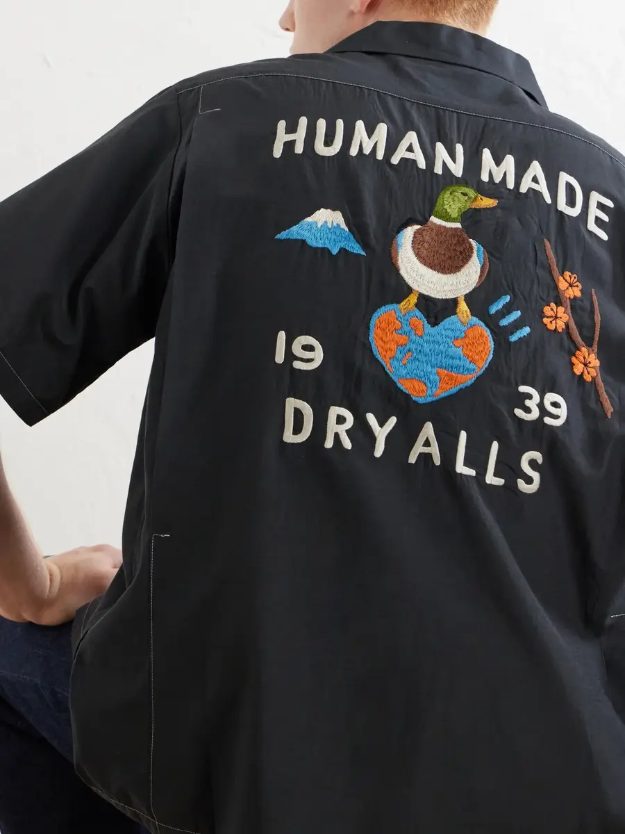 Human Made Souvenir Logo-Embroidered Poplin Shirt - Men | Thumbnail 5