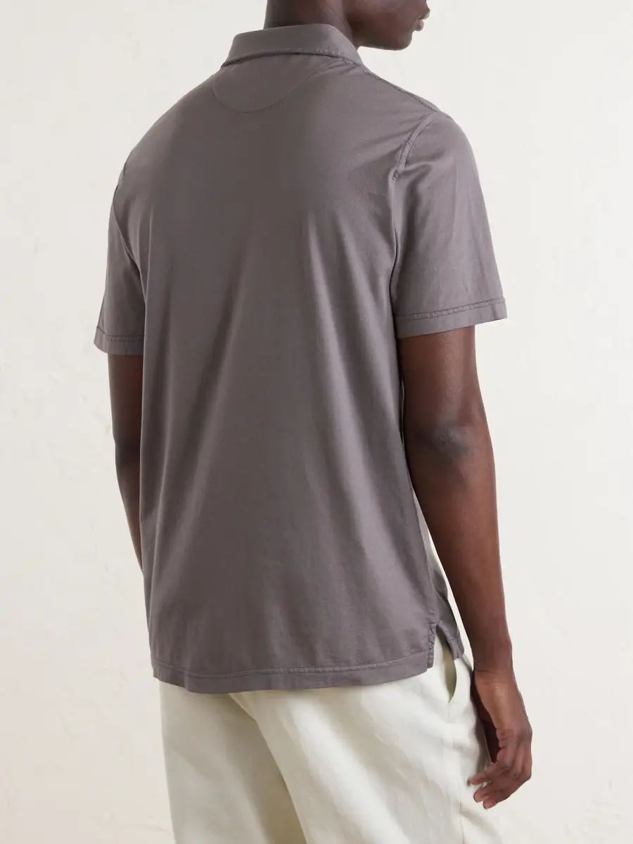 FEDELI Cotton-Jersey Polo Shirt - Men | Thumbnail 4 FEDELI Cotton-Jersey Polo Shirt - Men | Thumbnail 4