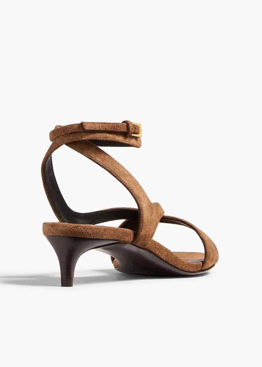 Khaite Liria Kitten Heel Sandal In Dattero Suede | Thumbnail 4 Khaite Liria Kitten Heel Sandal In Dattero Suede | Thumbnail 4