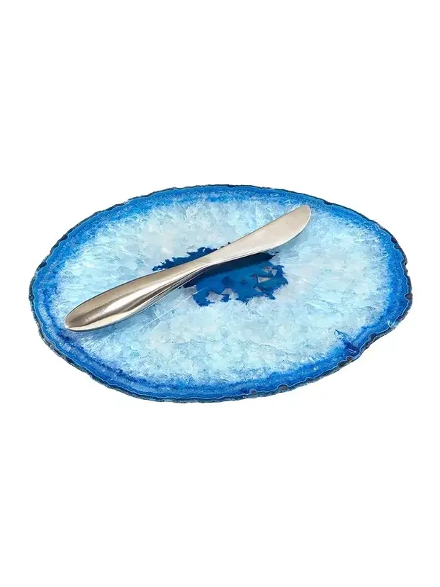 Anna New York Ita Blue Cheese Plate & Forma Spreader