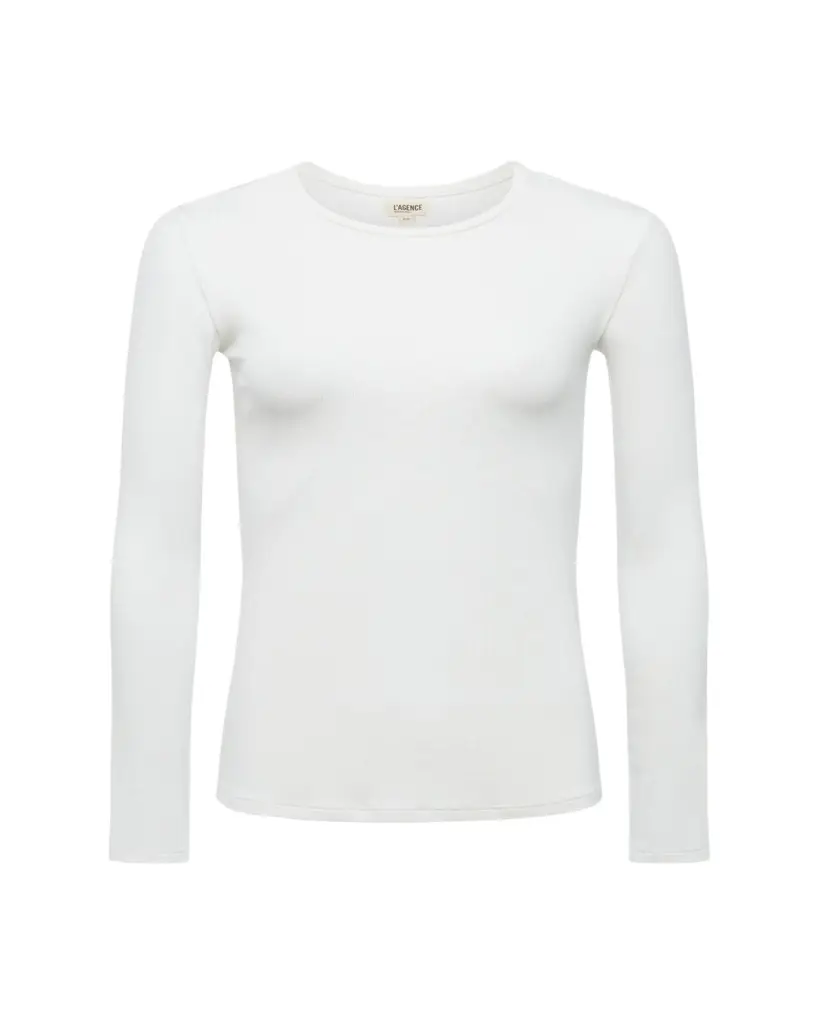 L'Agence Tess Long-Sleeve Crewneck Tee | Image 1 L'Agence Tess Long-Sleeve Crewneck Tee | Image 1