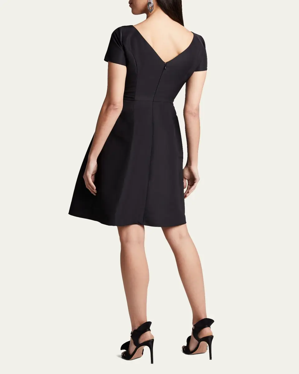 Carolina Herrera Icon Bateau Neck Short-Sleeve Dress | Thumbnail 3 Carolina Herrera Icon Bateau Neck Short-Sleeve Dress | Thumbnail 3