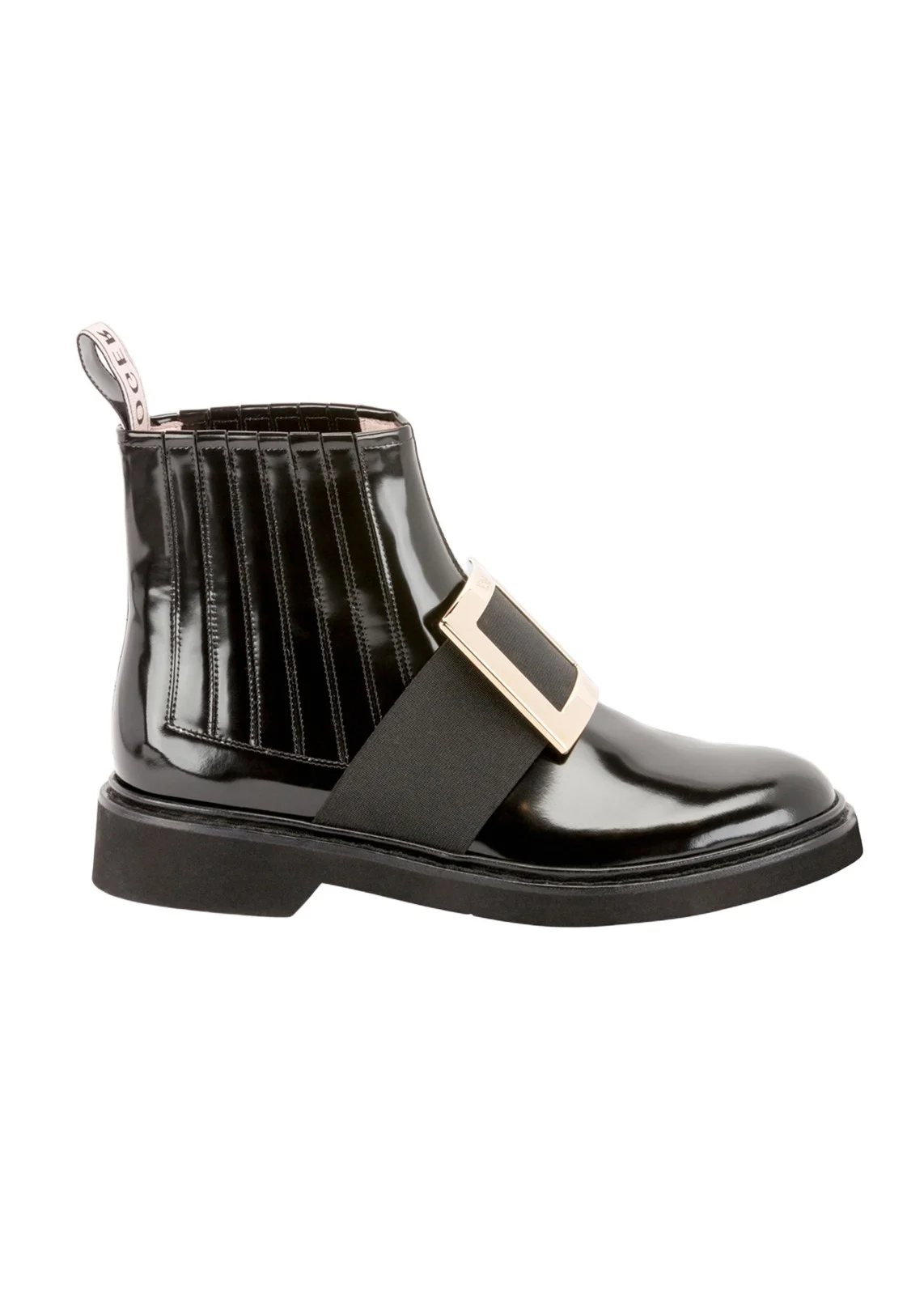 Viv Ranger Patent Leather Pilgrim Buckle Booties Viv Ranger Patent Leather Pilgrim Buckle Booties