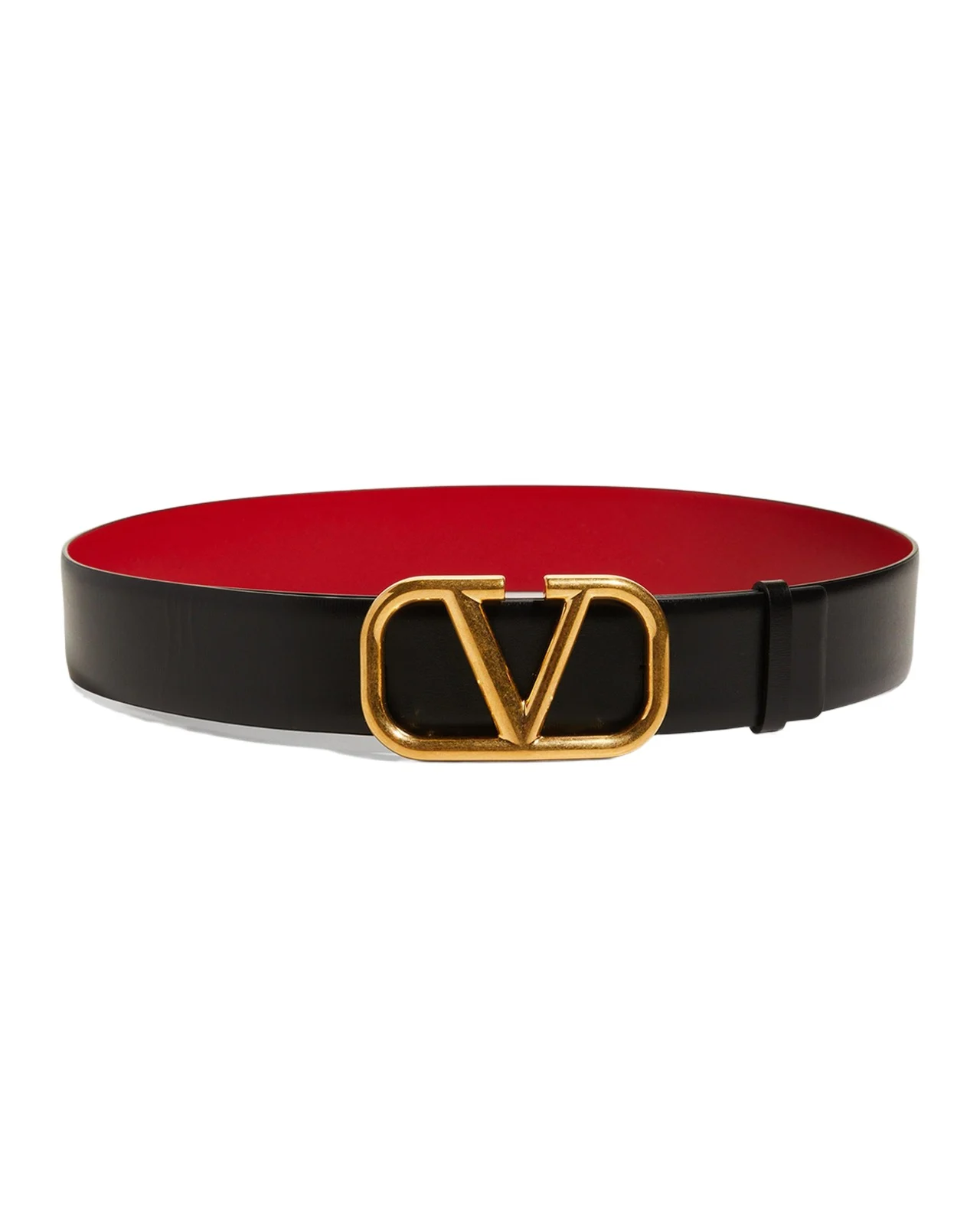 Valentino Garavani VLogo Leather Belt, 40mm