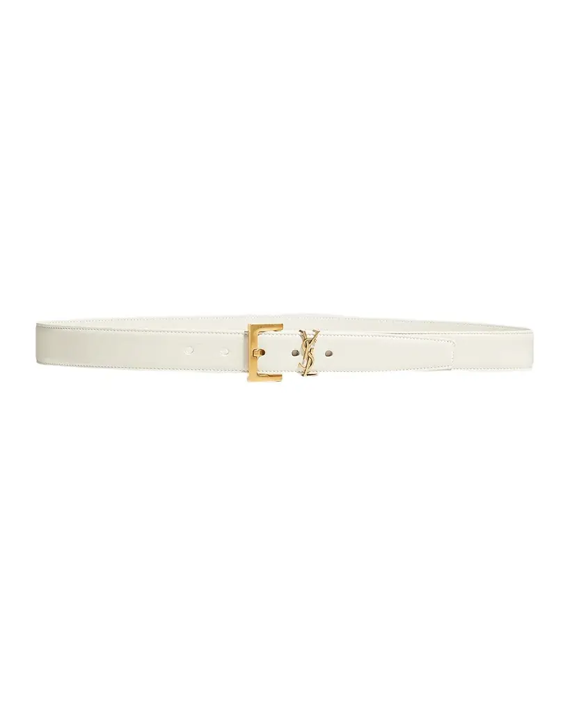 Saint Laurent Box Laque YSL Leather Belt | Image 1 Saint Laurent Box Laque YSL Leather Belt | Image 1