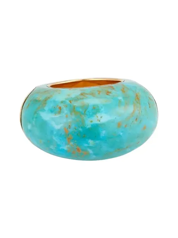 18k Yellow Gold and Turquoise Copa Ring