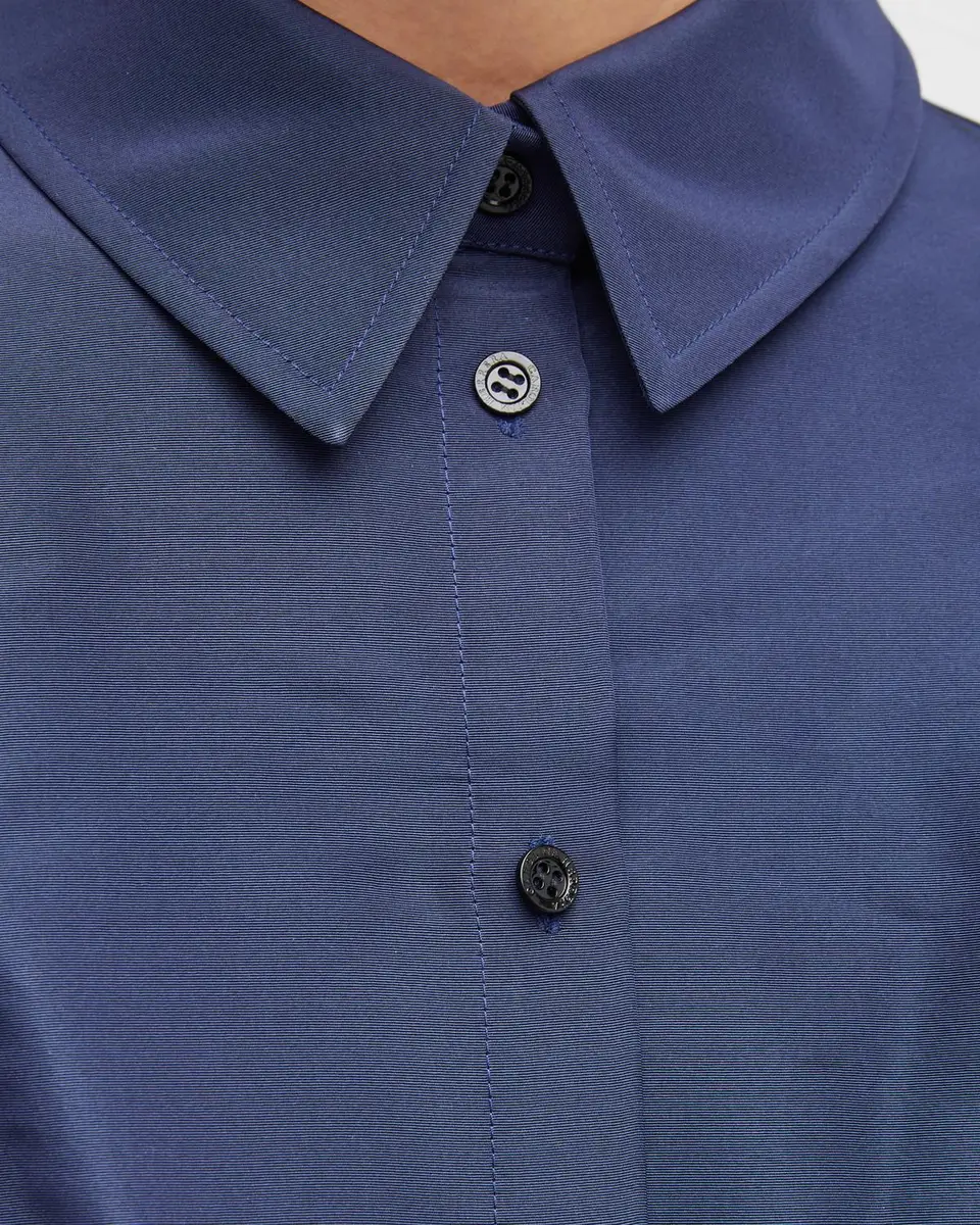 Carolina Herrera Faille 3/4-Sleeve Shirtdress | Thumbnail 6