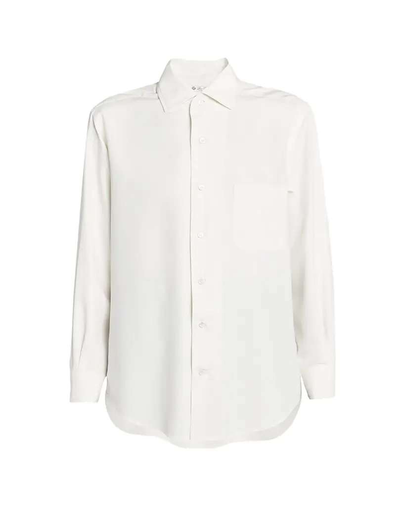 Loro Piana Andre Button Down Silk Blouse | Image 1 Loro Piana Andre Button Down Silk Blouse | Image 1