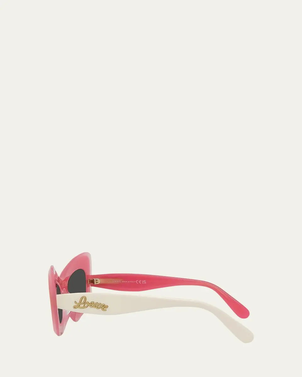 Loewe Multicolor Acetate Butterfly Sunglasses | Thumbnail 3