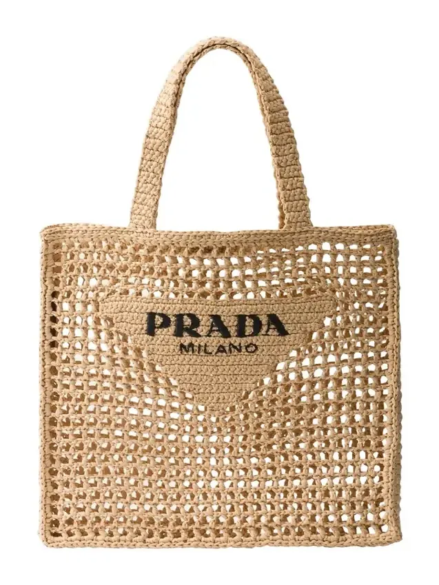 Logo Crochet Tote Bag Logo Crochet Tote Bag