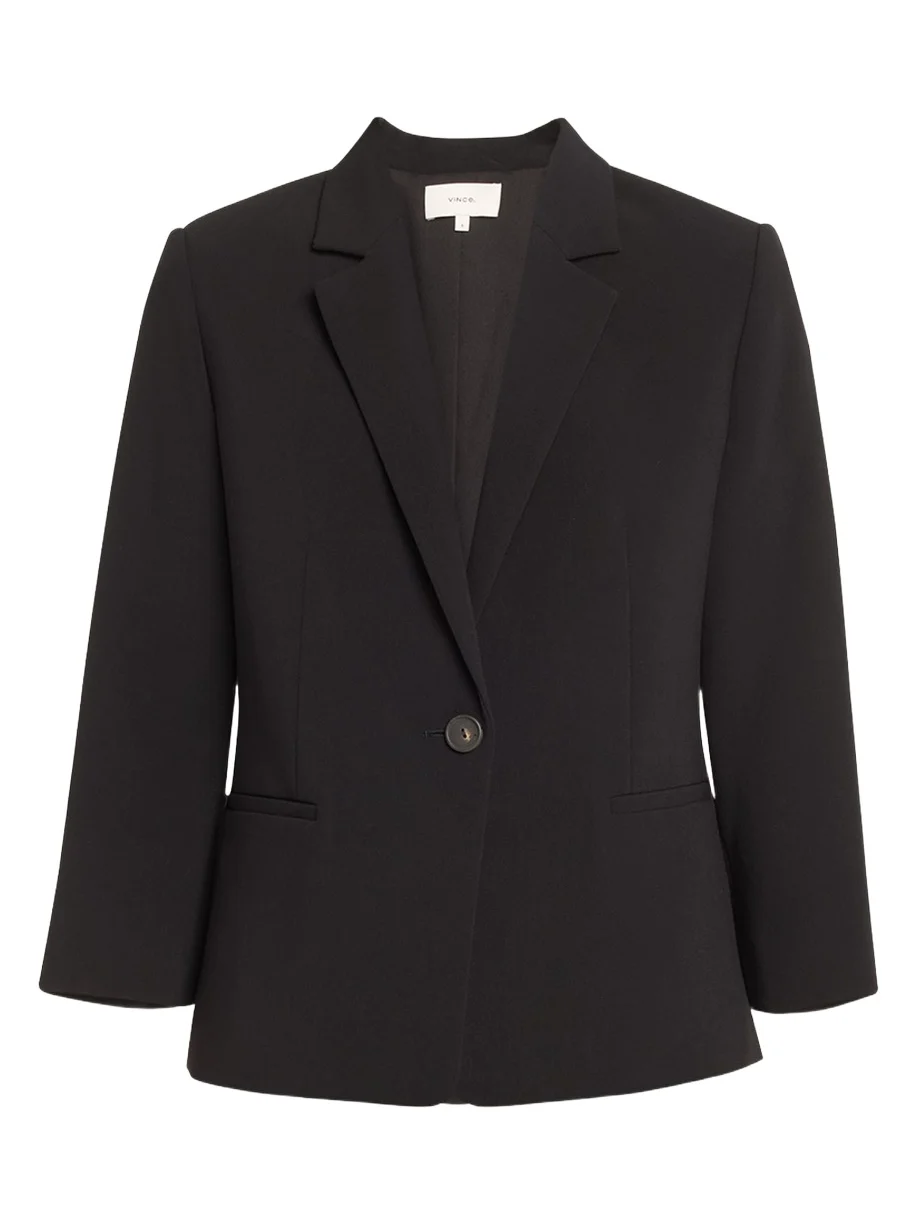 Shrunken Bracelet-Sleeve Blazer