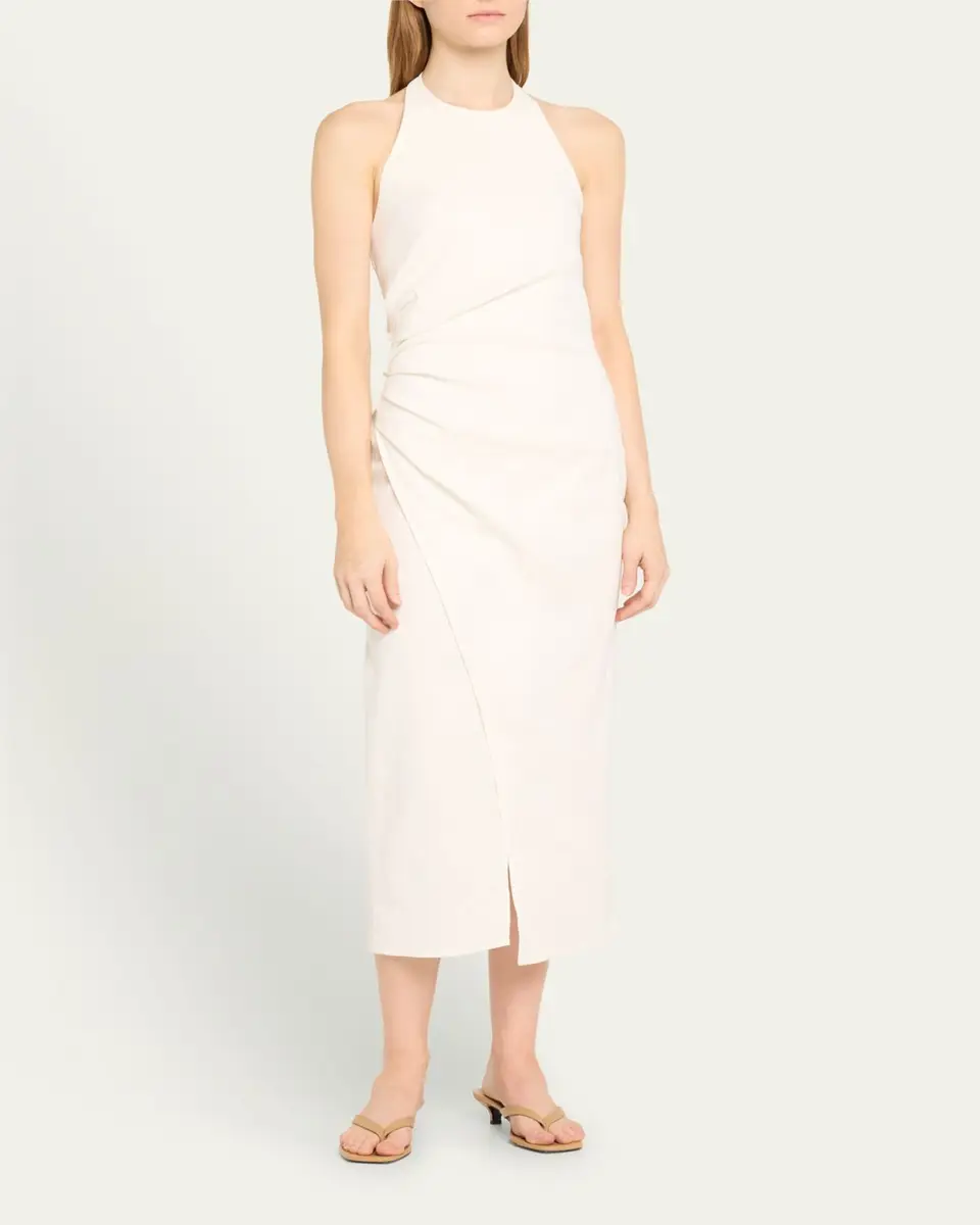 A.L.C. Sylvie Halter Midi Dress | Thumbnail 4 A.L.C. Sylvie Halter Midi Dress | Thumbnail 4