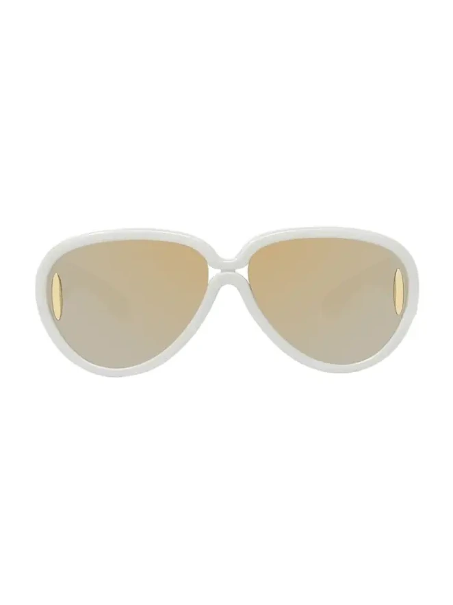 Loewe Anagram Injected Plastic Shield Aviator Sunglasses