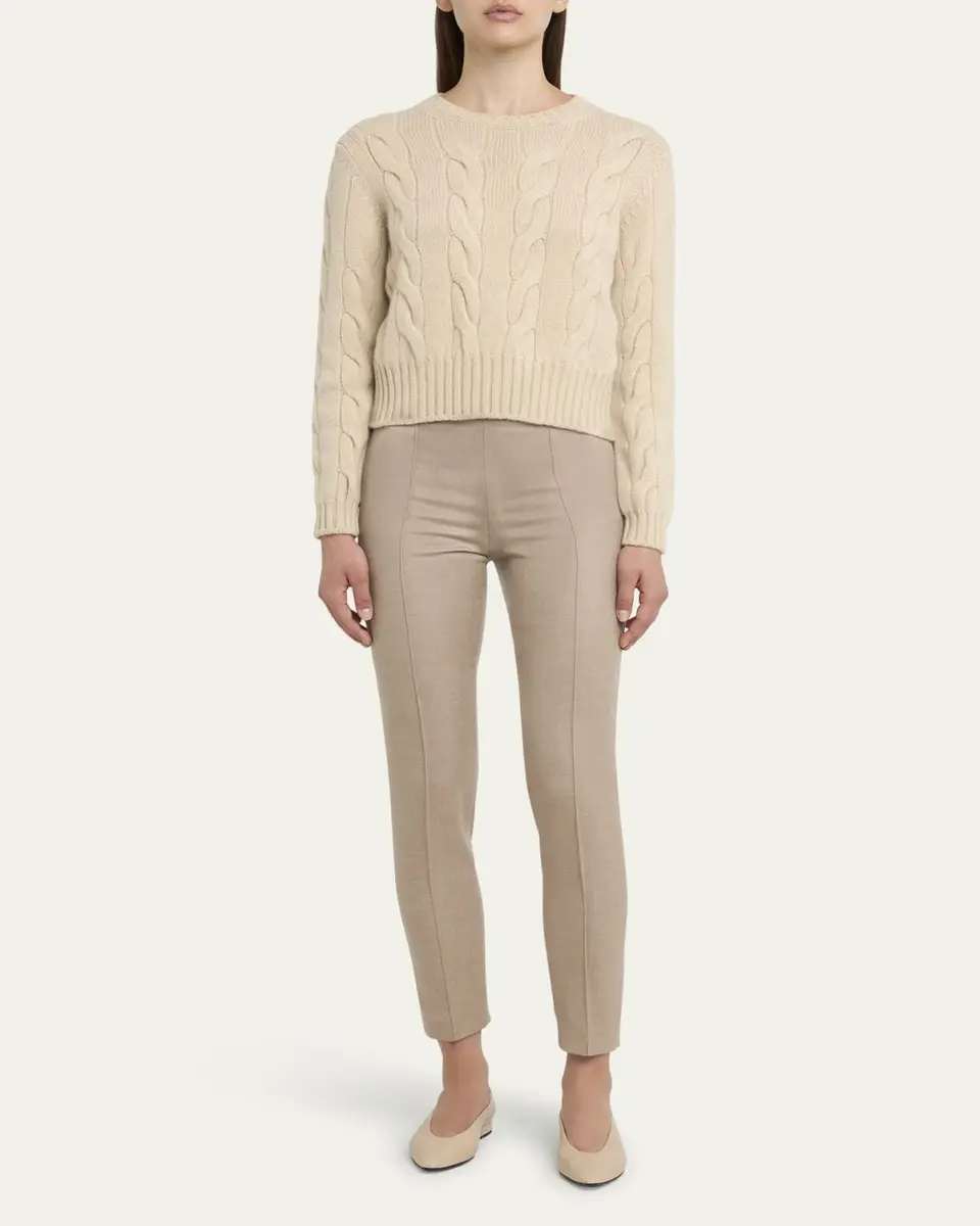 Loro Piana Napier Cashmere Cable-Knit Sweater | Thumbnail 2