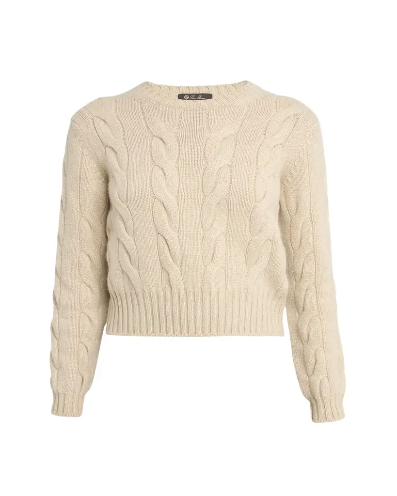 Loro Piana Napier Cashmere Cable-Knit Sweater | Image 1 Loro Piana Napier Cashmere Cable-Knit Sweater | Image 1