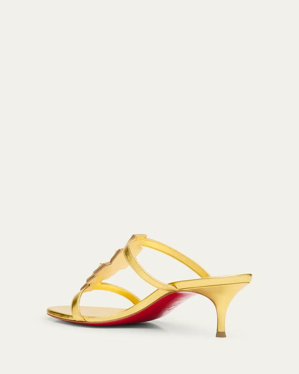 Christian Louboutin Diwalina Spike Metallic Nappa Leather Sandals | Thumbnail 4 Christian Louboutin Diwalina Spike Metallic Nappa Leather Sandals | Thumbnail 4