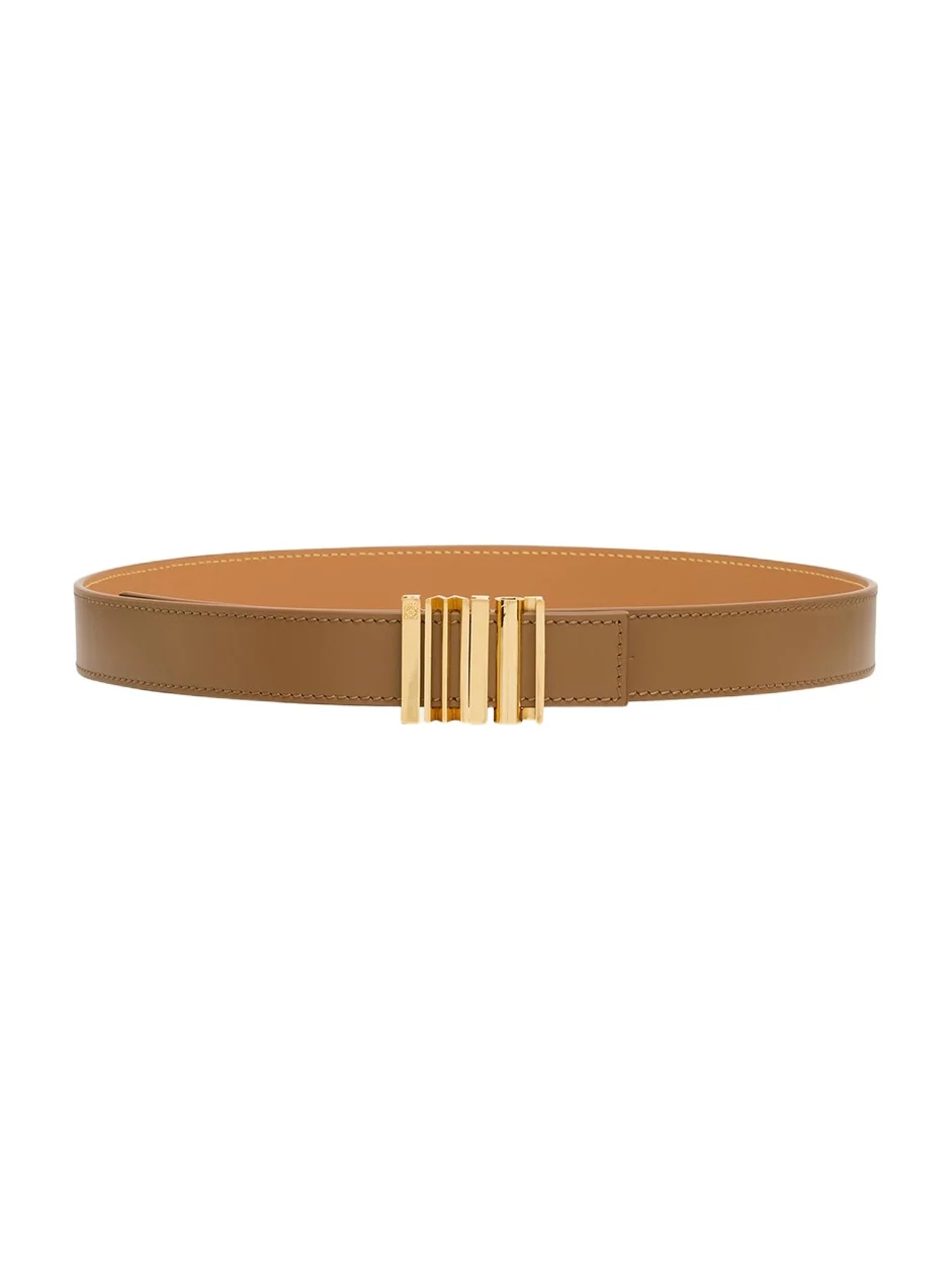 Leather Belt W/ Engraved Buckle Leather Belt W/ Engraved Buckle