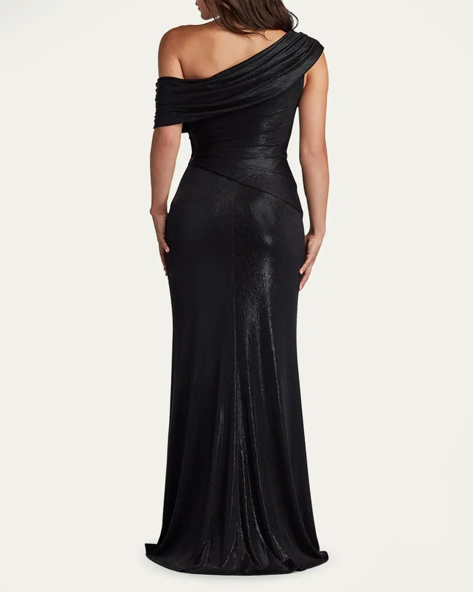 Tadashi Shoji Leary Draped One-Shoulder Gown | Thumbnail 3 Tadashi Shoji Leary Draped One-Shoulder Gown | Thumbnail 3