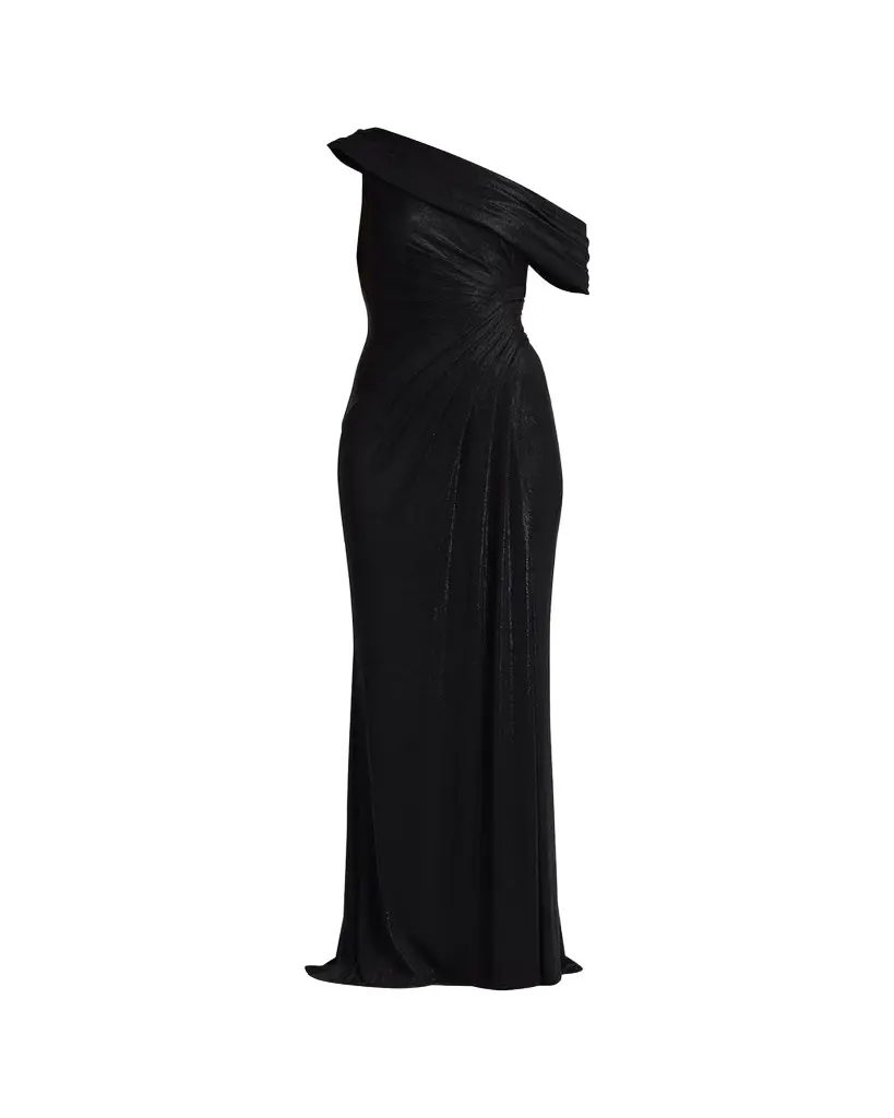 Tadashi Shoji Leary Draped One-Shoulder Gown | Image 1 Tadashi Shoji Leary Draped One-Shoulder Gown | Image 1