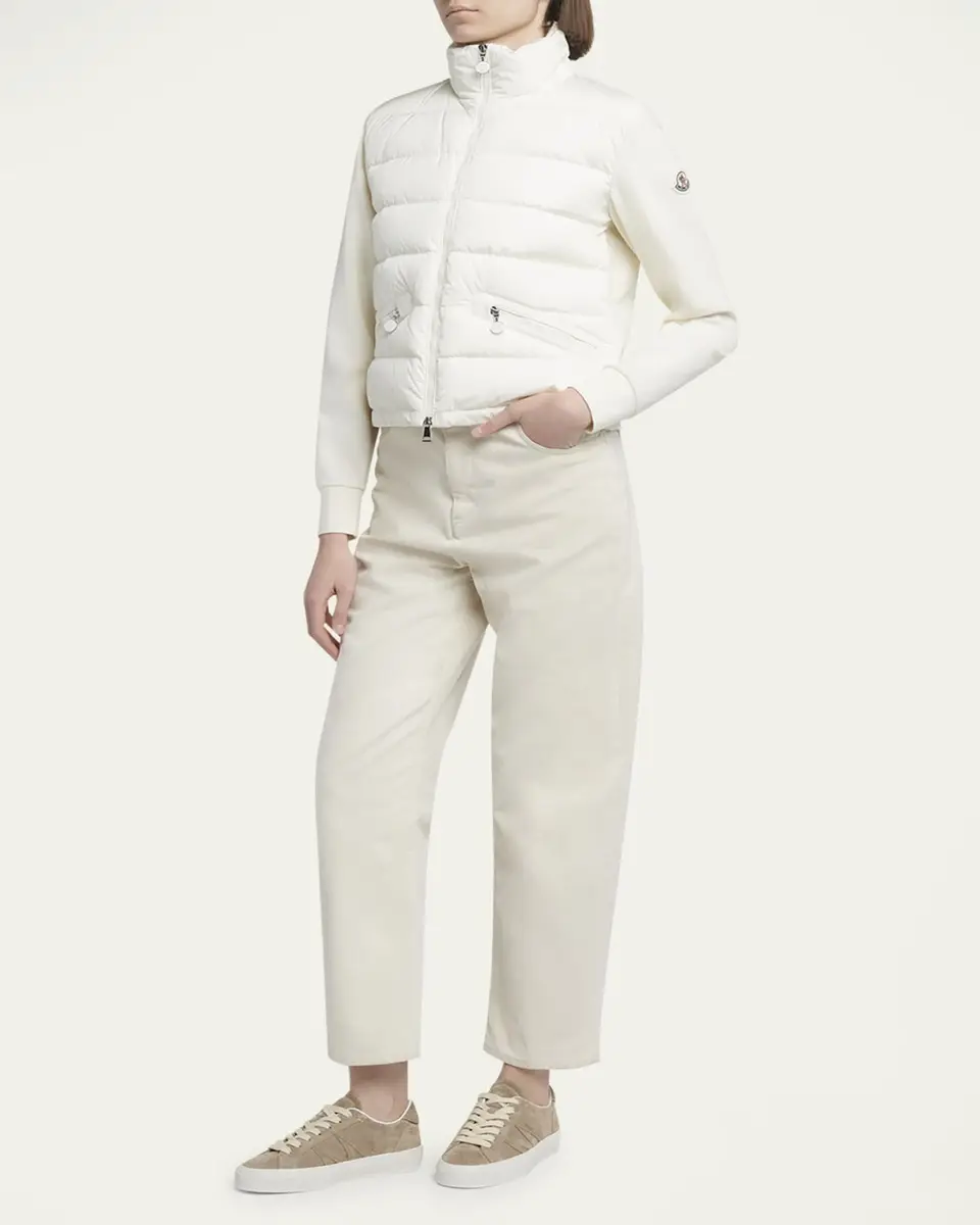 Moncler Quilted Nylon Zip-Up Cardigan | Thumbnail 2 Moncler Quilted Nylon Zip-Up Cardigan | Thumbnail 2