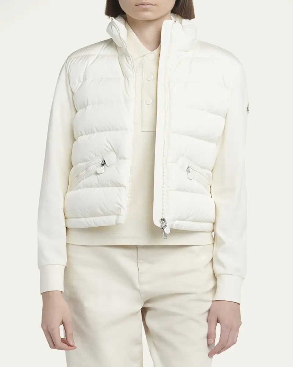 Moncler Quilted Nylon Zip-Up Cardigan | Thumbnail 4 Moncler Quilted Nylon Zip-Up Cardigan | Thumbnail 4