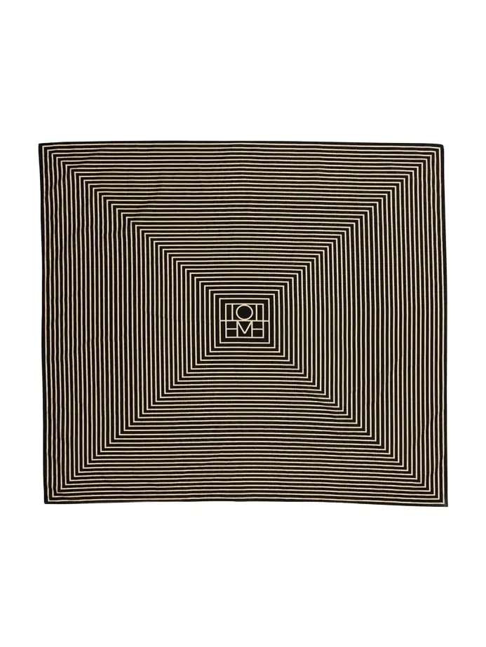 Centered Monogram Silk Square Scarf Centered Monogram Silk Square Scarf