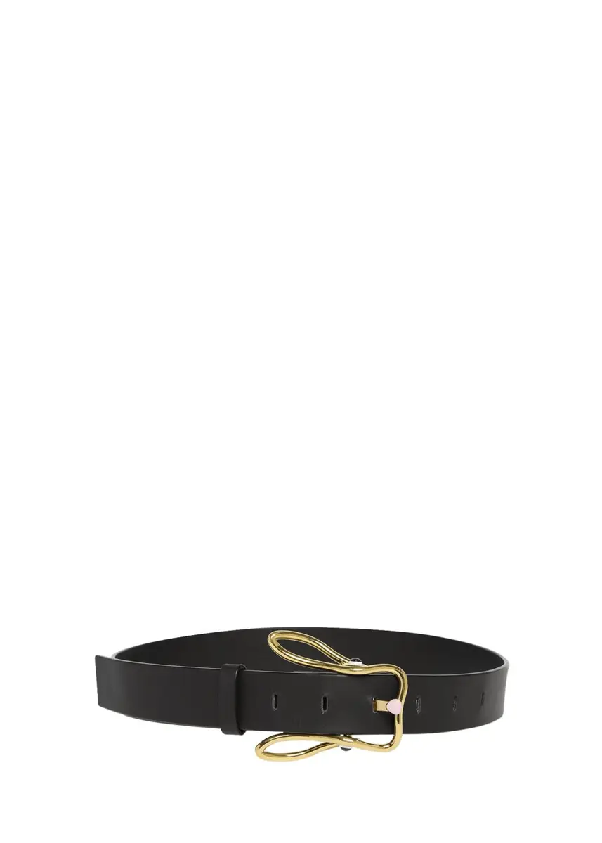 Bottega Veneta Bunny Buckle Leather Belt | Thumbnail 3