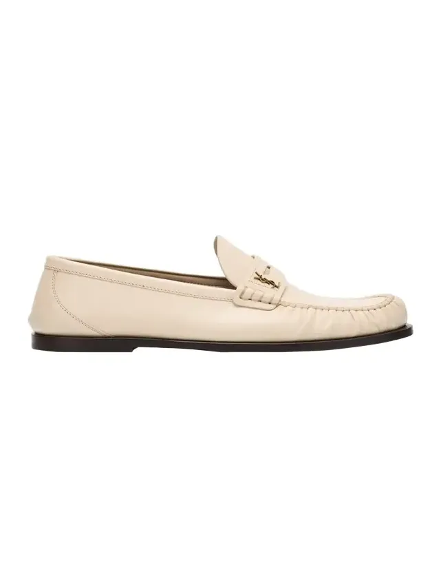 Saint Laurent Leather YSL Classic Penny Loafers | Thumbnail 1 Saint Laurent Leather YSL Classic Penny Loafers | Thumbnail 1