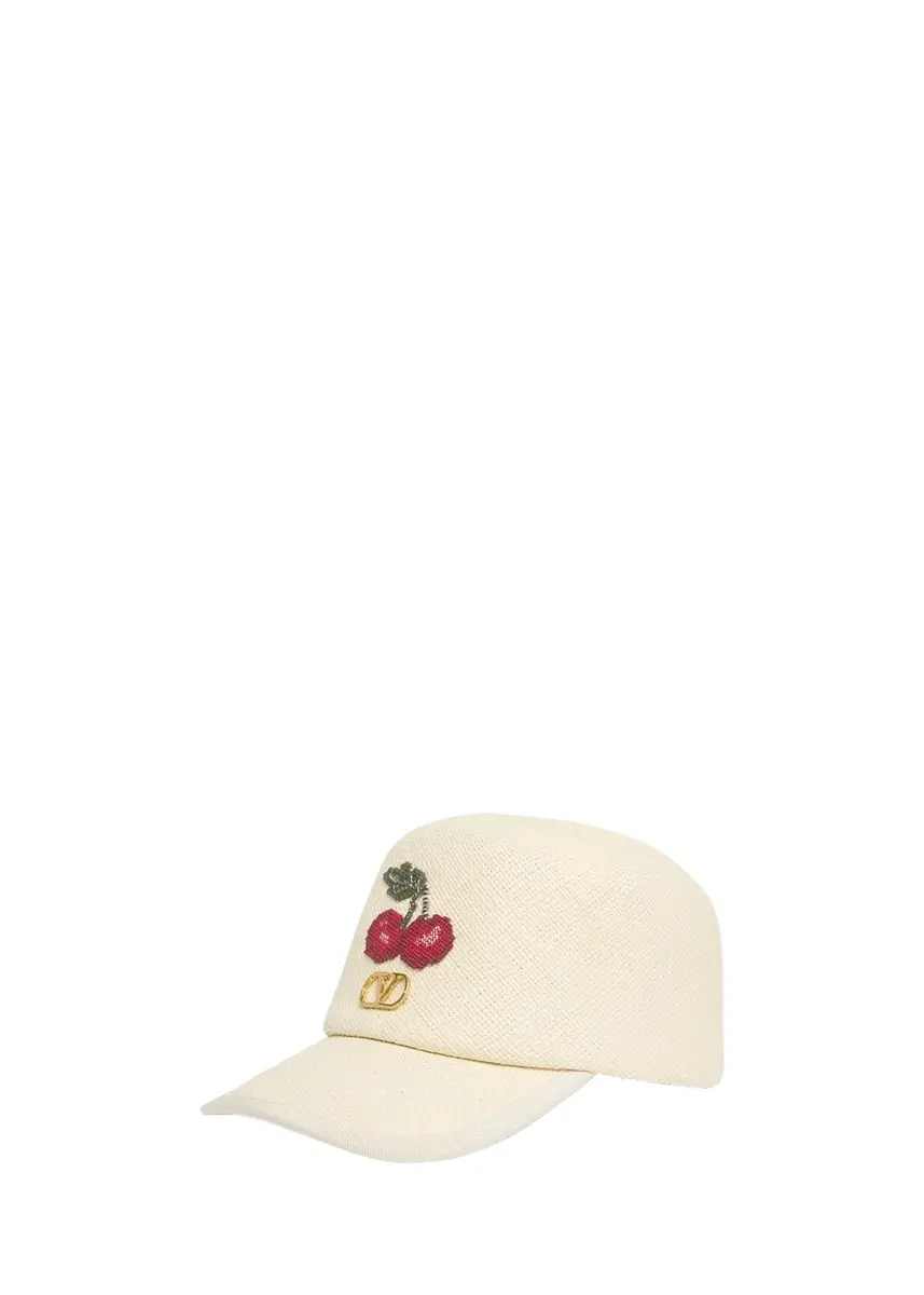 Valentino Garavani Cherry V-Logo Baseball Cap | Thumbnail 3