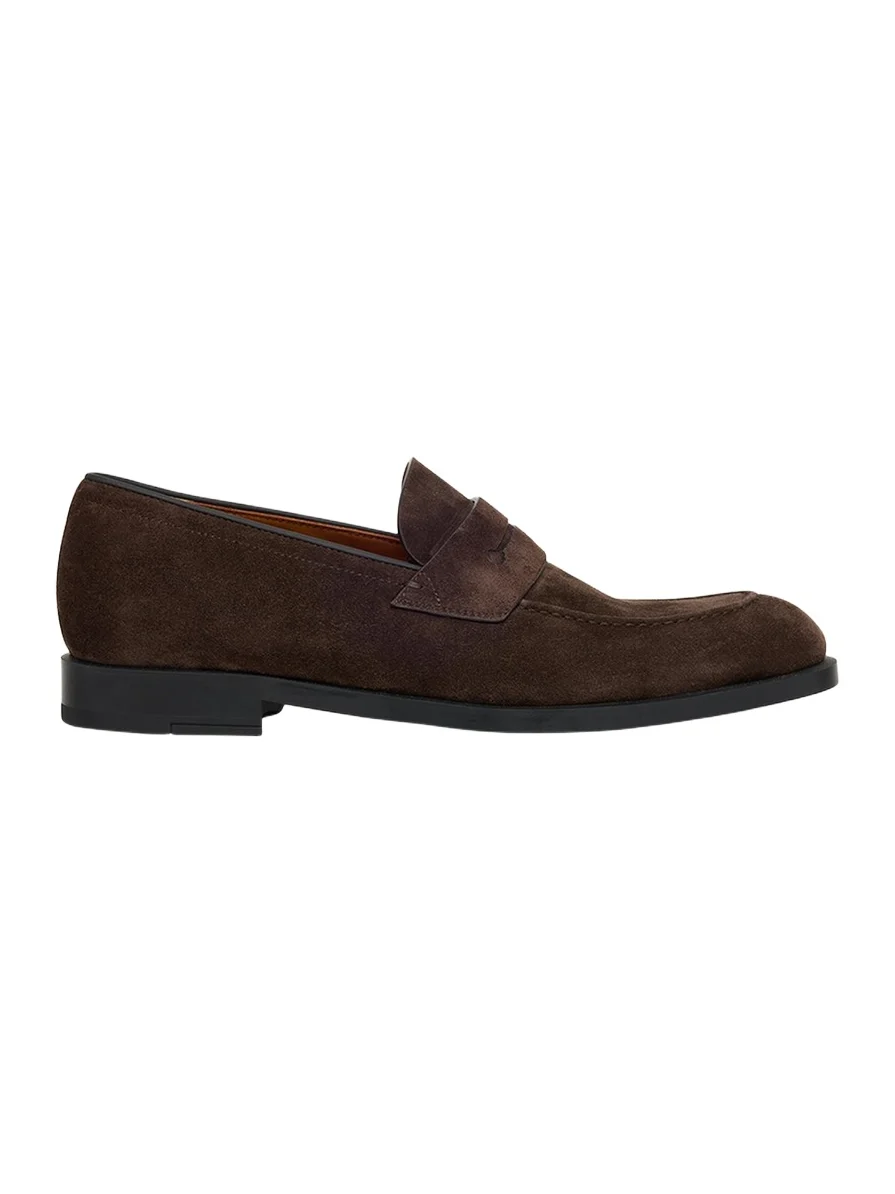 Men's Suede Rubber-Sole Penny Loafers Men's Suede Rubber-Sole Penny Loafers