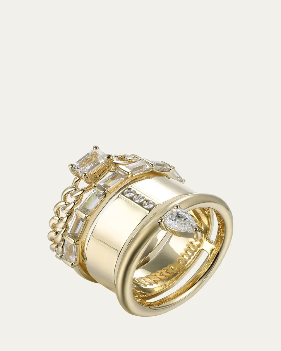 Type Jewelry 14K Yellow Gold Type Stack Ring | Thumbnail 2 Type Jewelry 14K Yellow Gold Type Stack Ring | Thumbnail 2
