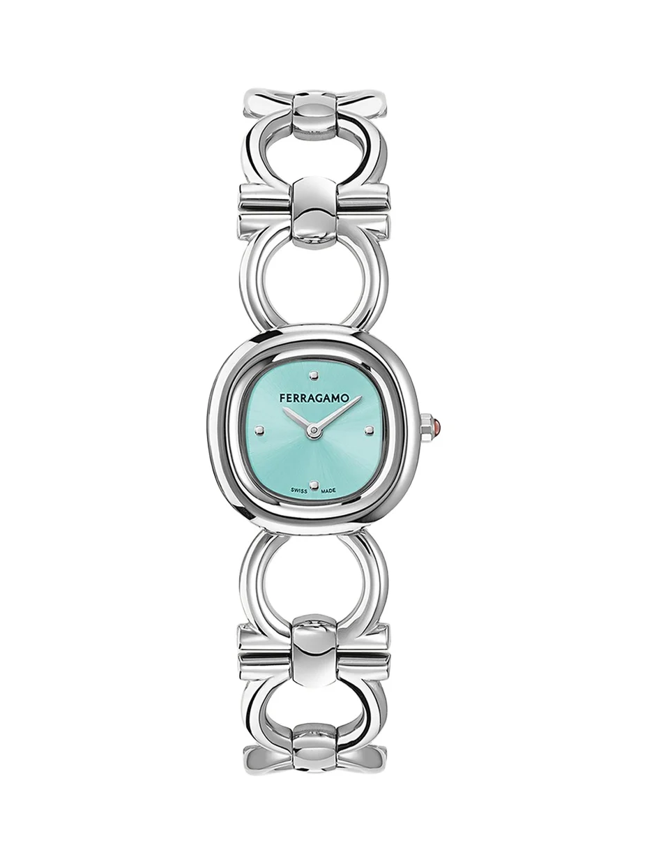 Double Gancini 25MM Stainless Steel Bracelet Watch Double Gancini 25MM Stainless Steel Bracelet Watch