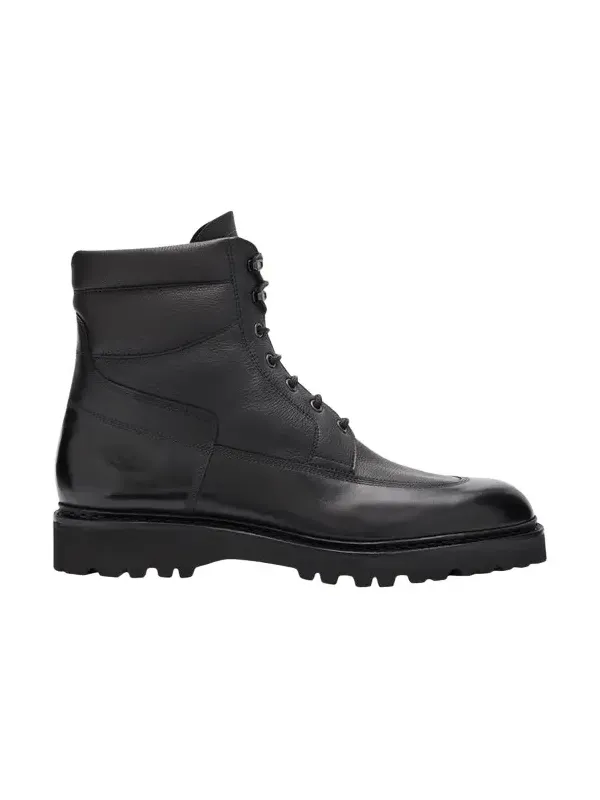 Men's Peak Rubber-Sole Leather Lace-Up Boots Men's Peak Rubber-Sole Leather Lace-Up Boots