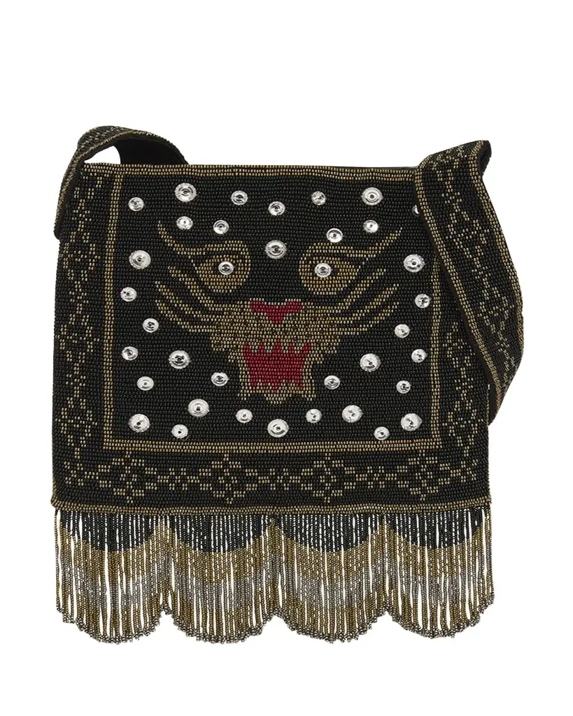 Valentino Garavani Nellcote Small Beaded Fringed Shoulder Bag | Image 1 Valentino Garavani Nellcote Small Beaded Fringed Shoulder Bag | Image 1