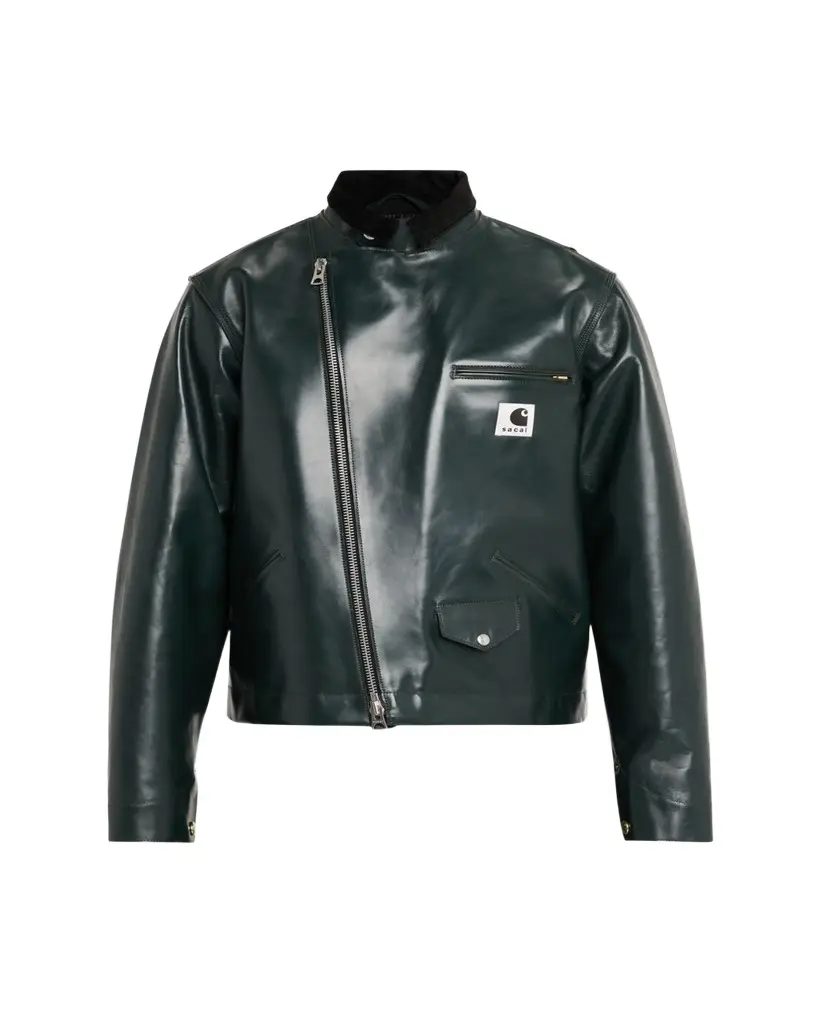 SACAI x CARHARTT WIP Men's Leather Moto Jacket