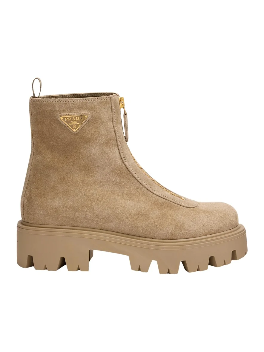Stride Suede Zip Ankle Booties Stride Suede Zip Ankle Booties