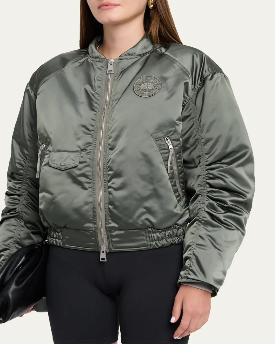 Canada Goose Jade Down Satin Bomber Jacket | Thumbnail 7