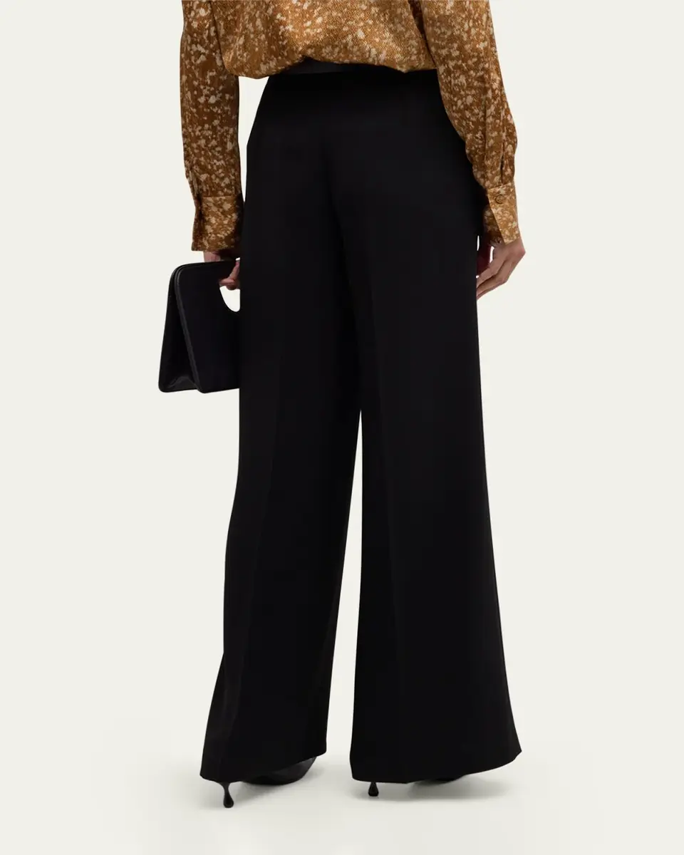 Lafayette 148 New York Thames Wide-Leg Crepe Pants | Thumbnail 3
