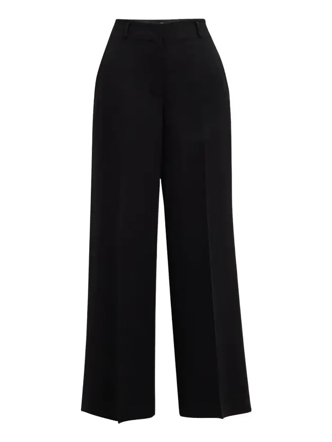 Thames Wide-Leg Crepe Pants